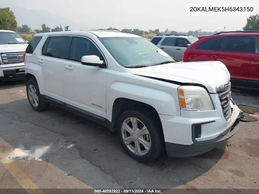 2GKALMEK5H6343150 2017 GMC Terrain Sle