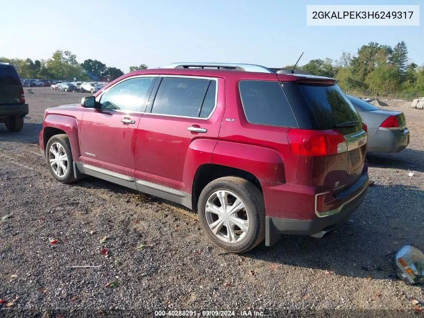 2017 GMC Terrain Slt VIN: 2GKALPEK3H6249317 Lot: 40288291