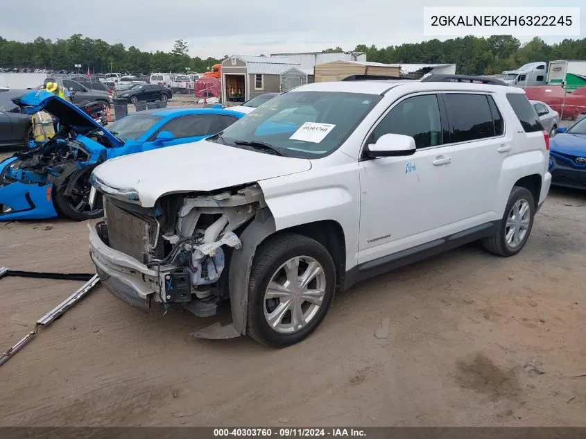 2017 GMC Terrain Sle VIN: 2GKALNEK2H6322245 Lot: 40303760