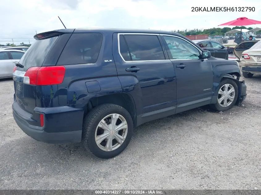 2017 GMC Terrain Sle-1 VIN: 2GKALMEK5H6132790 Lot: 40314227