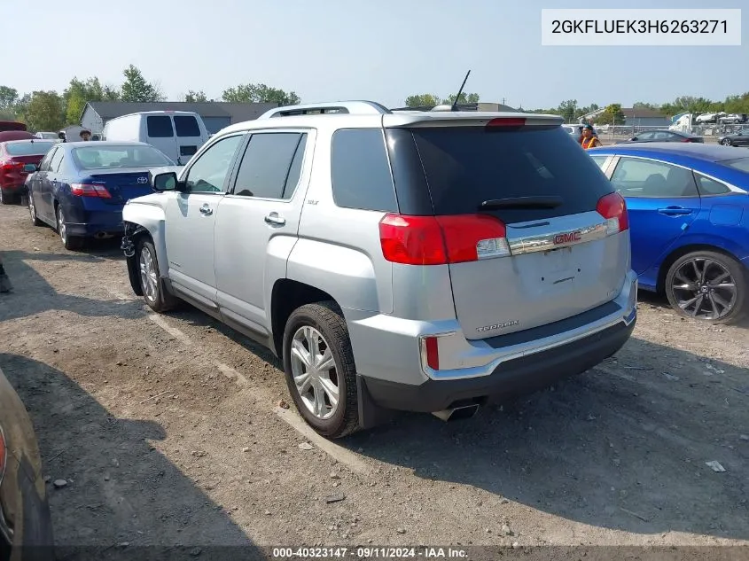 2017 GMC Terrain Slt VIN: 2GKFLUEK3H6263271 Lot: 40323147