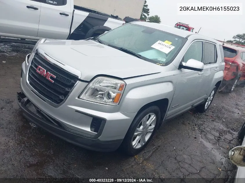 2017 GMC Terrain Sle-1 VIN: 2GKALMEK0H6155023 Lot: 40323228