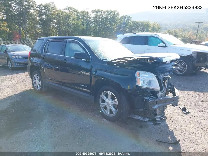 2017 GMC Terrain Sle VIN: 2GKFLSEKXH6333983 Lot: 40325077