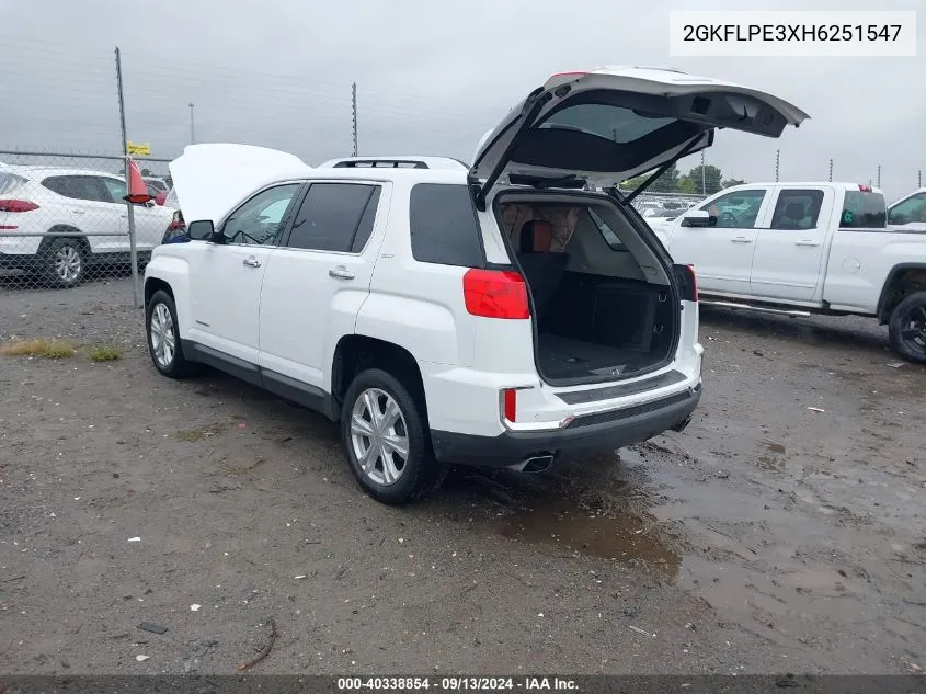 2017 GMC Terrain Slt VIN: 2GKFLPE3XH6251547 Lot: 40338854