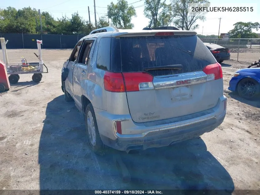 2017 GMC Terrain Slt VIN: 2GKFLUEK5H6285515 Lot: 40374159