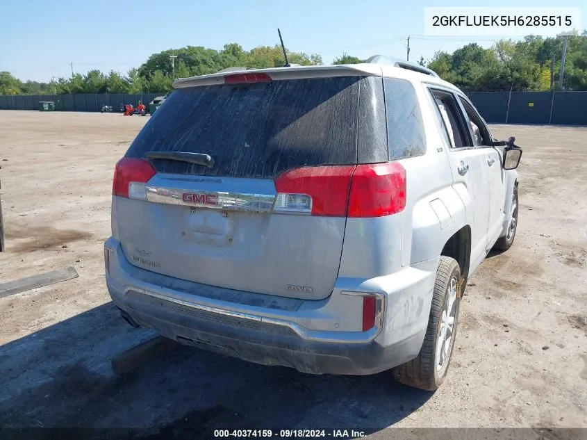 2017 GMC Terrain Slt VIN: 2GKFLUEK5H6285515 Lot: 40374159