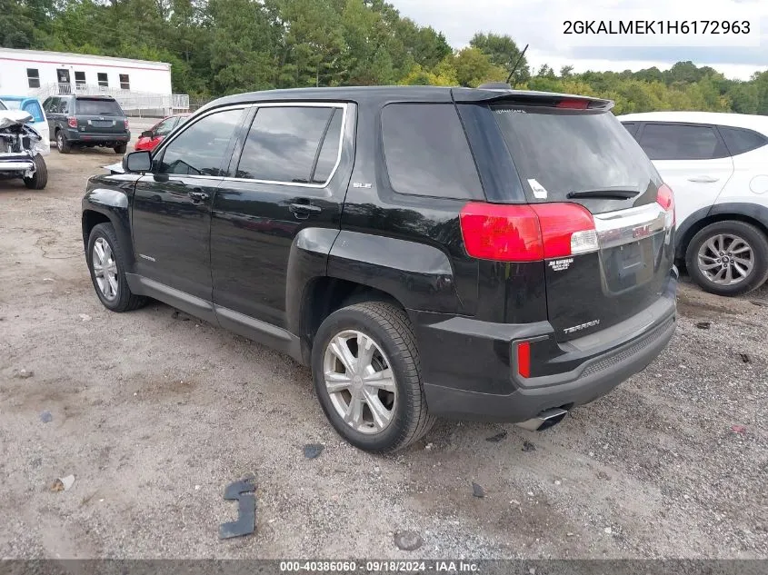 2017 GMC Terrain Sle-1 VIN: 2GKALMEK1H6172963 Lot: 40386060