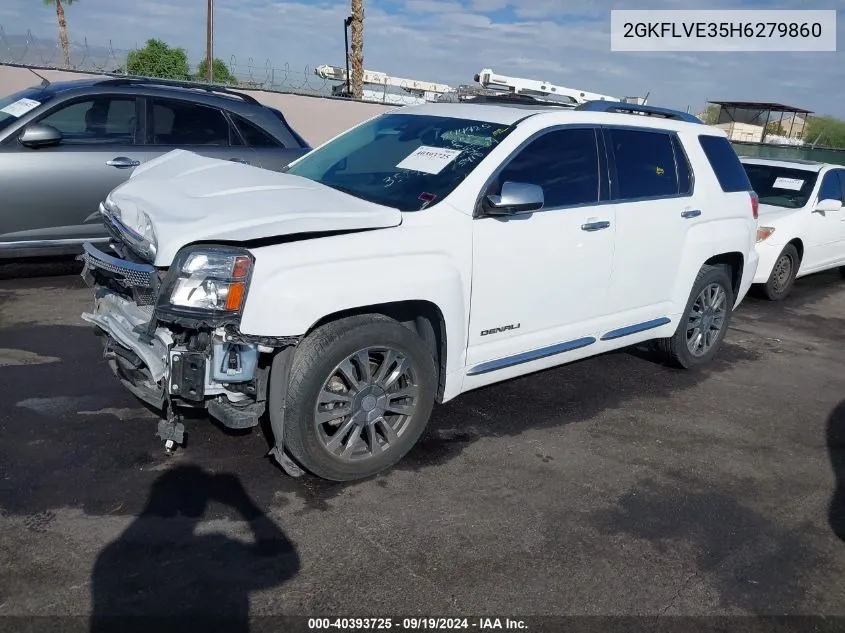 2017 GMC Terrain Denali VIN: 2GKFLVE35H6279860 Lot: 40393725