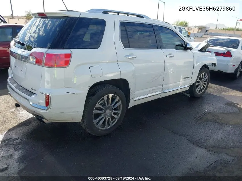 2017 GMC Terrain Denali VIN: 2GKFLVE35H6279860 Lot: 40393725