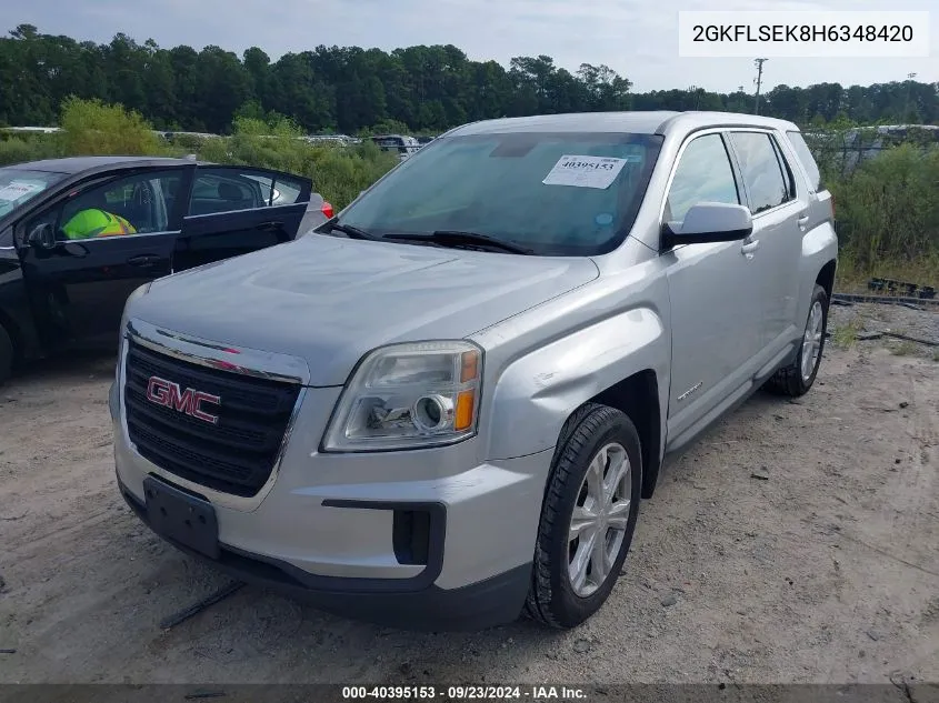 2017 GMC Terrain Sle-1 VIN: 2GKFLSEK8H6348420 Lot: 40395153