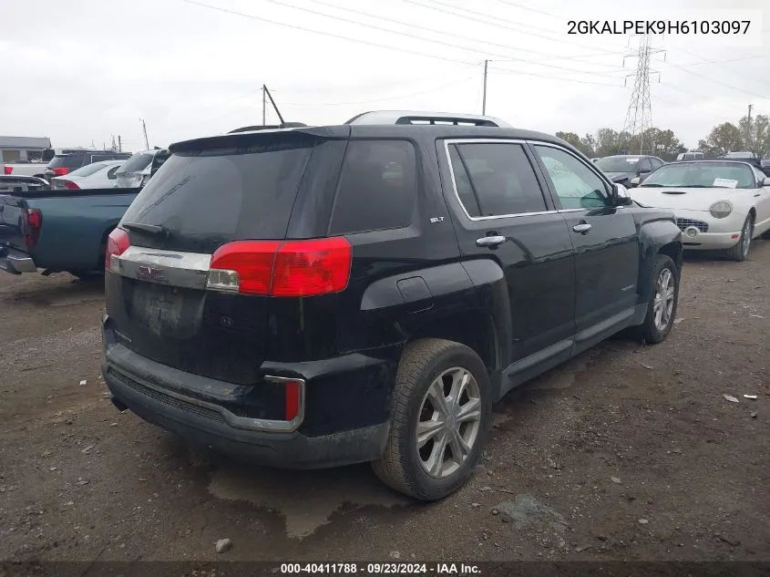 2017 GMC Terrain Slt VIN: 2GKALPEK9H6103097 Lot: 40411788