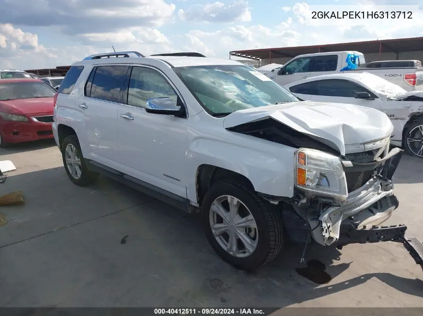 2017 GMC Terrain Slt VIN: 2GKALPEK1H6313712 Lot: 40412511