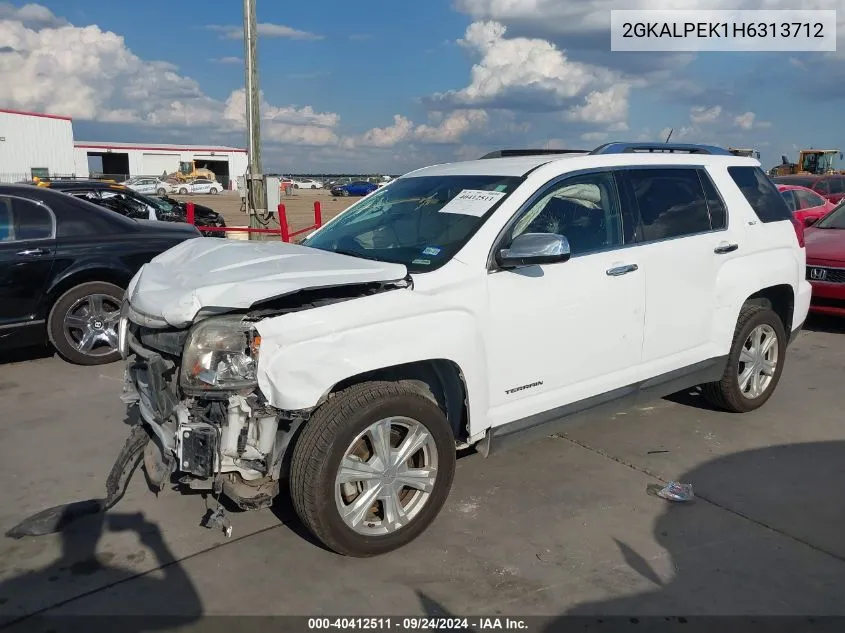 2017 GMC Terrain Slt VIN: 2GKALPEK1H6313712 Lot: 40412511