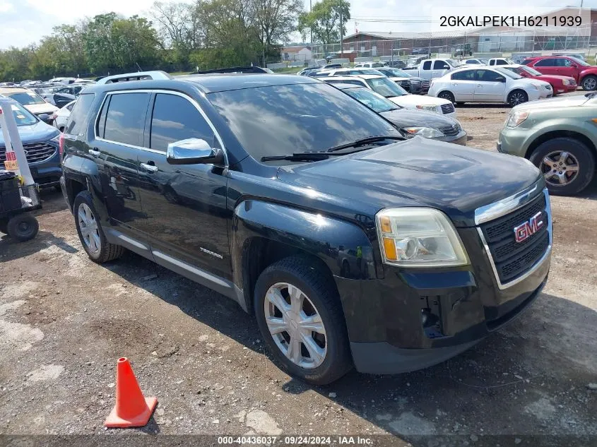 2017 GMC Terrain Slt VIN: 2GKALPEK1H6211939 Lot: 40436037