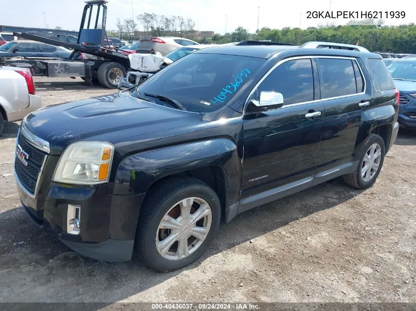 2017 GMC Terrain Slt VIN: 2GKALPEK1H6211939 Lot: 40436037