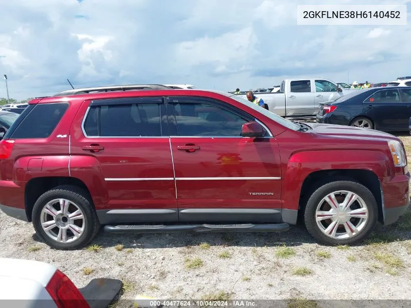 2017 GMC Terrain Sle-2 VIN: 2GKFLNE38H6140452 Lot: 40477624