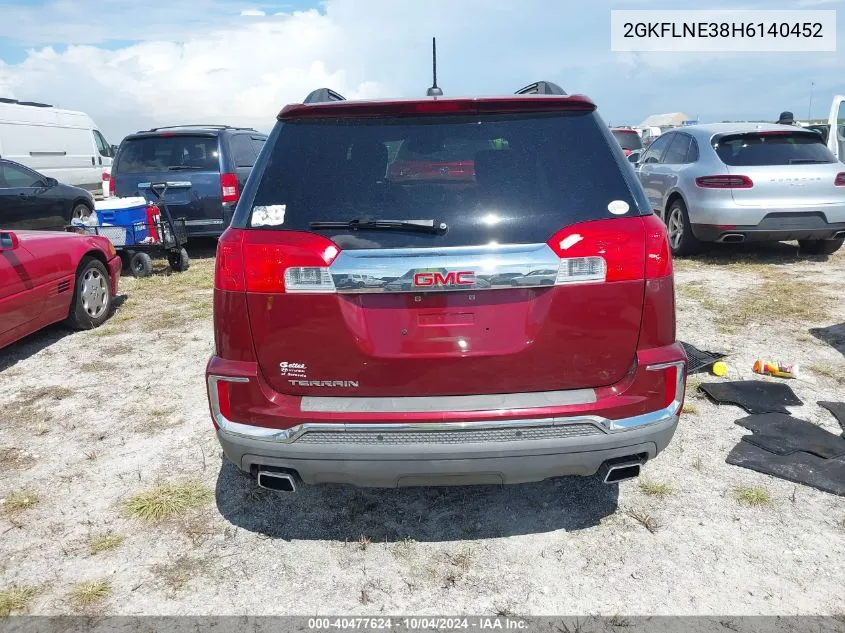 2017 GMC Terrain Sle-2 VIN: 2GKFLNE38H6140452 Lot: 40477624