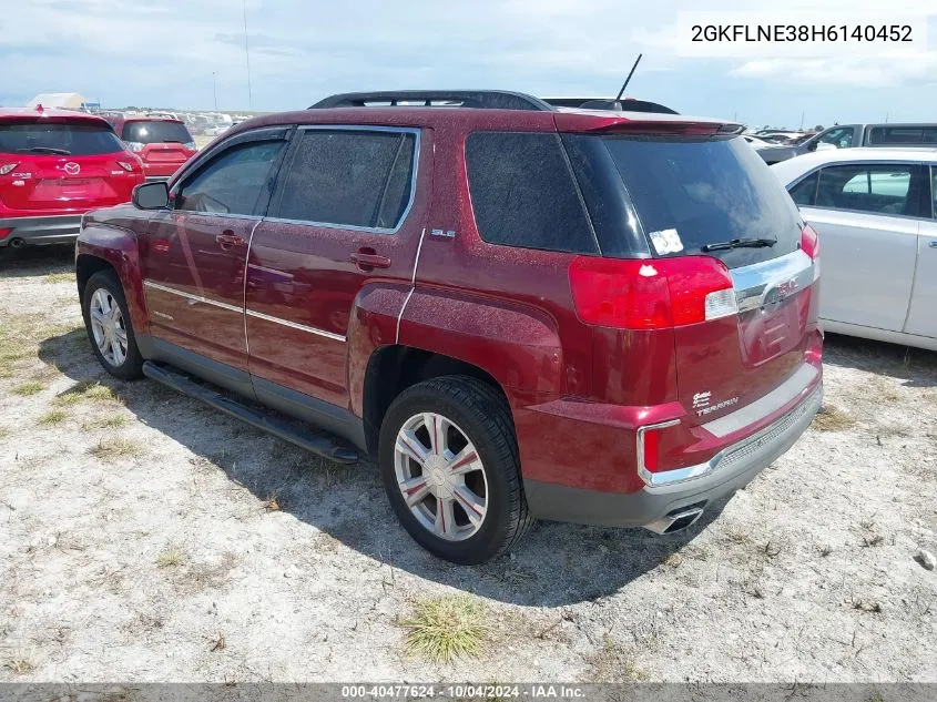 2017 GMC Terrain Sle-2 VIN: 2GKFLNE38H6140452 Lot: 40477624