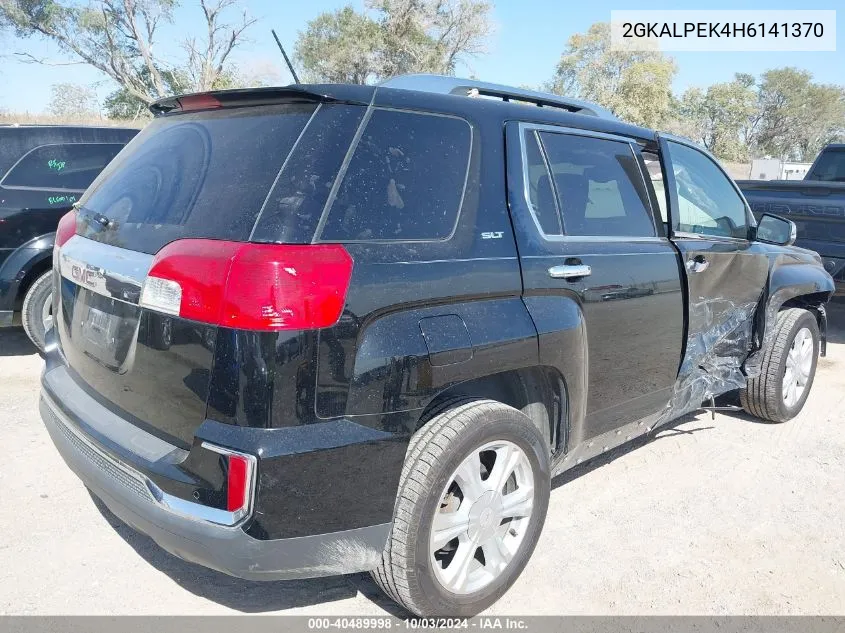 2017 GMC Terrain Slt VIN: 2GKALPEK4H6141370 Lot: 40489998