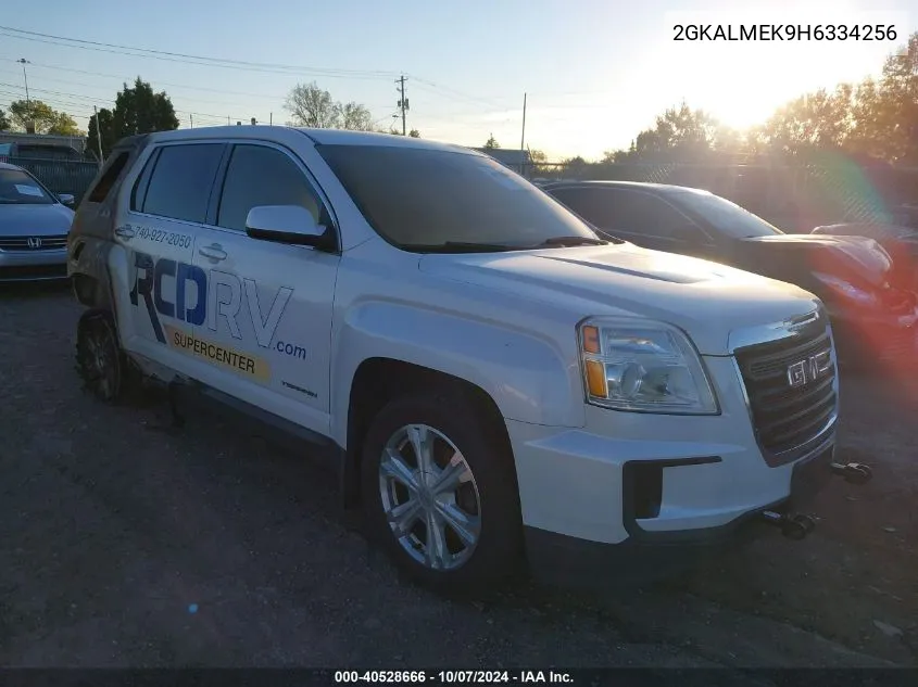 2017 GMC Terrain Sle VIN: 2GKALMEK9H6334256 Lot: 40528666