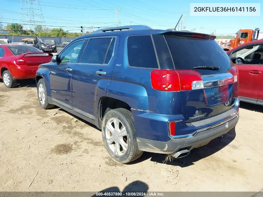 2017 GMC Terrain Slt VIN: 2GKFLUE36H6141156 Lot: 40537890