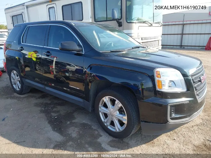 2017 GMC Terrain Sle-1 VIN: 2GKALMEK1H6190749 Lot: 40553260