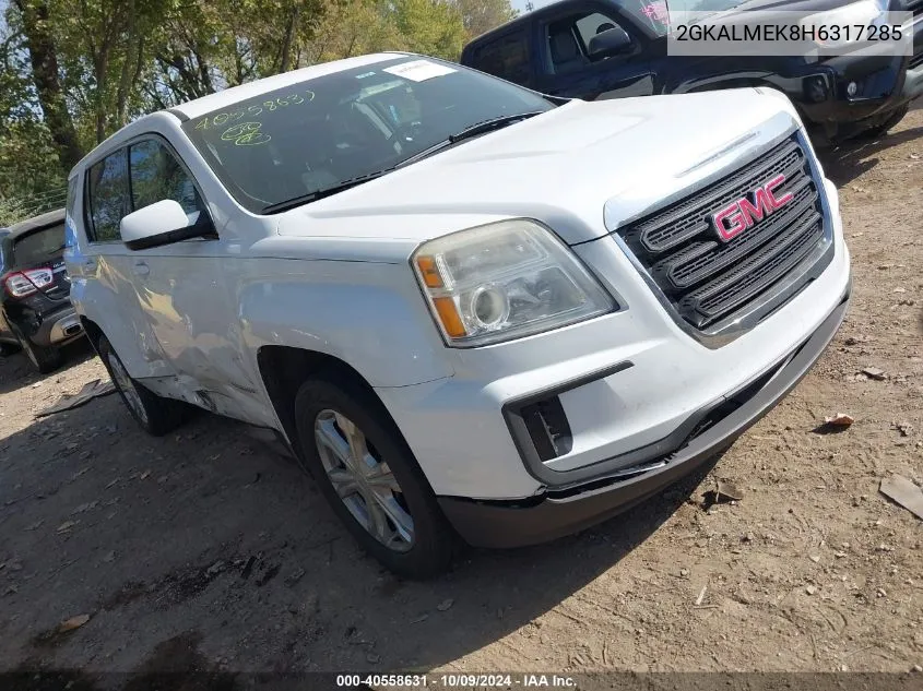 2017 GMC Terrain Sle VIN: 2GKALMEK8H6317285 Lot: 40558631