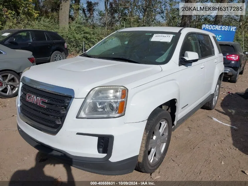 2017 GMC Terrain Sle VIN: 2GKALMEK8H6317285 Lot: 40558631