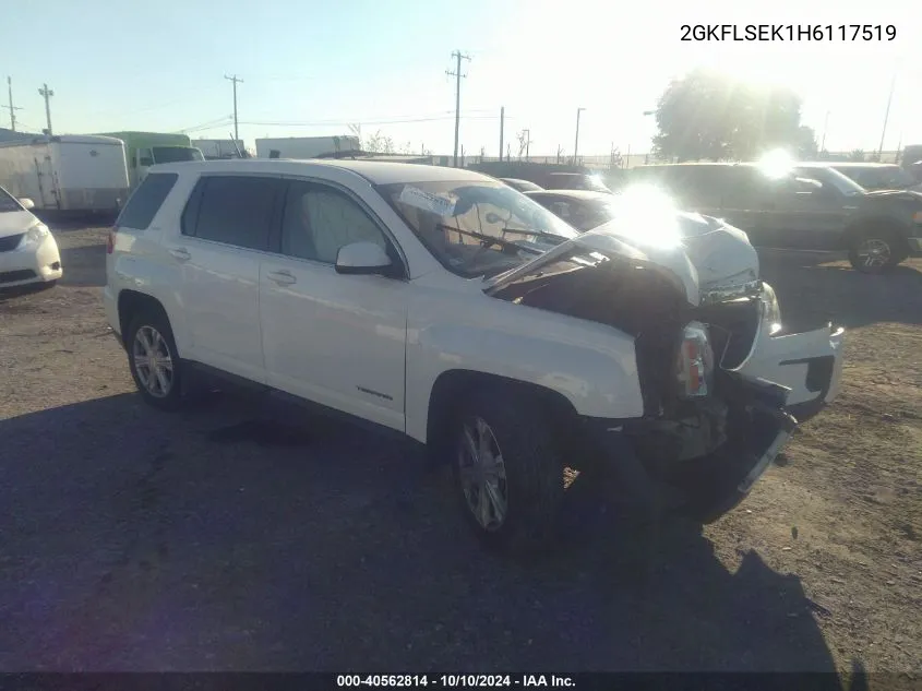 2017 GMC Terrain Sle-1 VIN: 2GKFLSEK1H6117519 Lot: 40562814