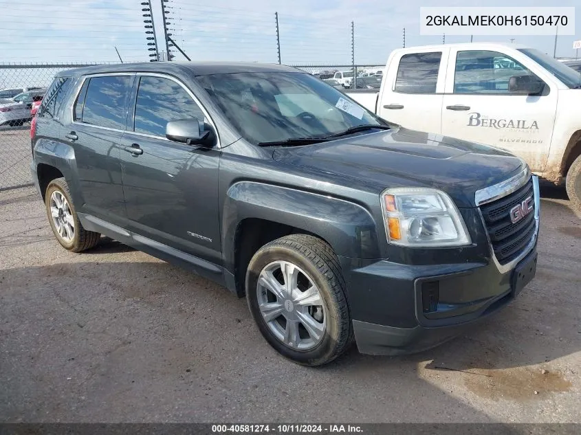 2017 GMC Terrain Sle-1 VIN: 2GKALMEK0H6150470 Lot: 40581274