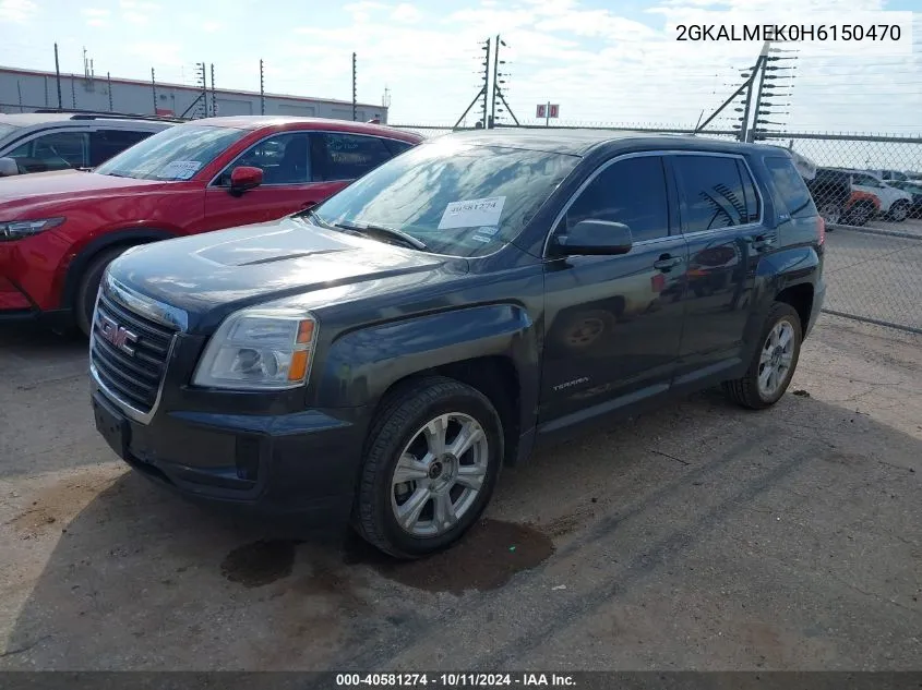 2017 GMC Terrain Sle-1 VIN: 2GKALMEK0H6150470 Lot: 40581274