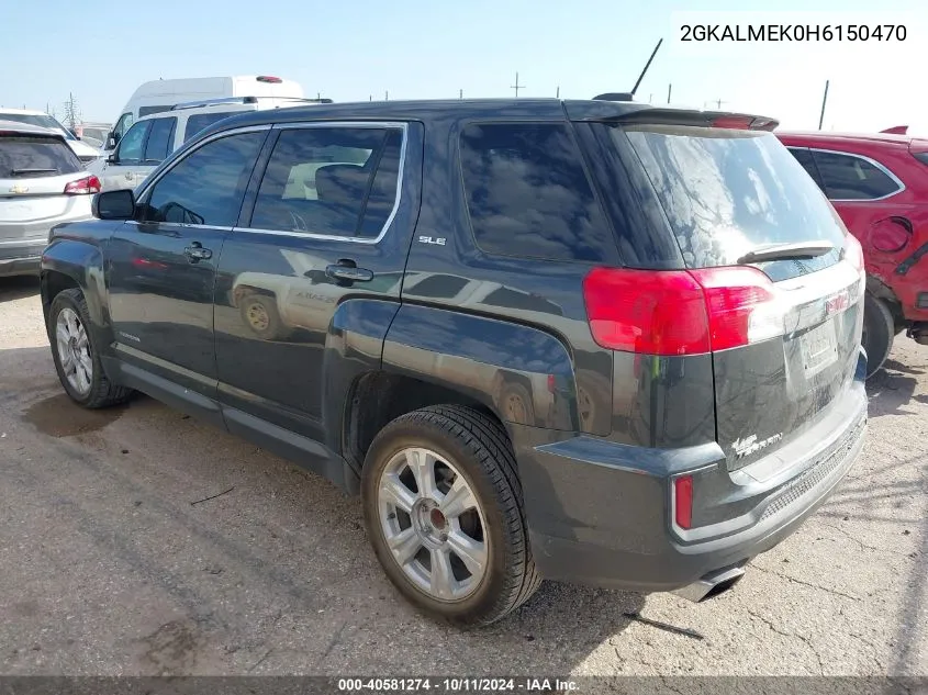 2017 GMC Terrain Sle-1 VIN: 2GKALMEK0H6150470 Lot: 40581274