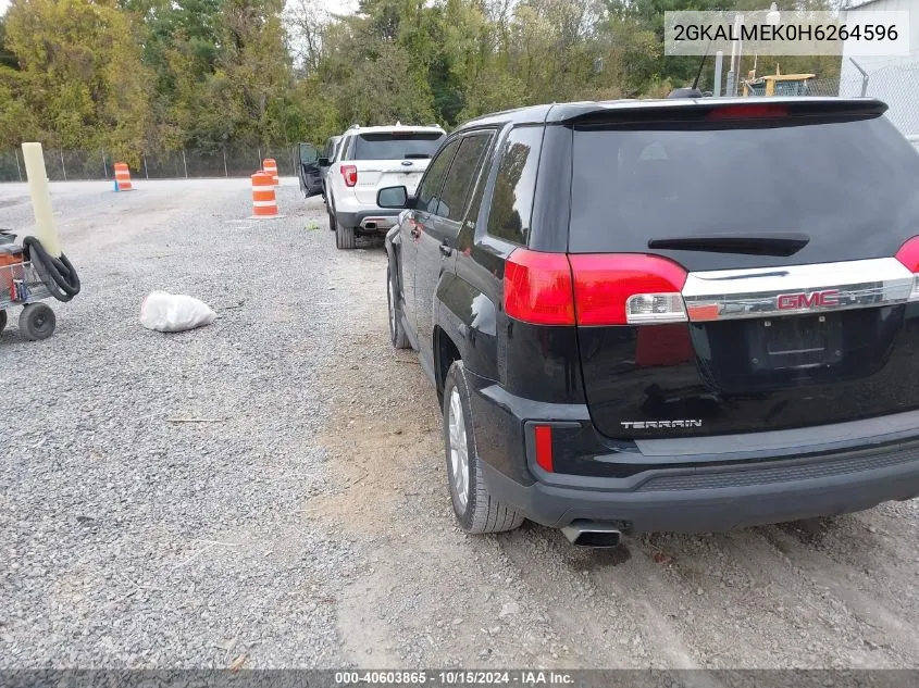 2017 GMC Terrain Sle-1 VIN: 2GKALMEK0H6264596 Lot: 40603865