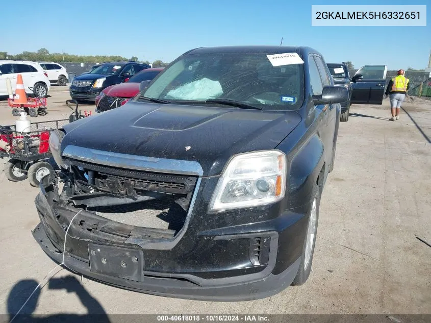 2017 GMC Terrain Sle-1 VIN: 2GKALMEK5H6332651 Lot: 40618018