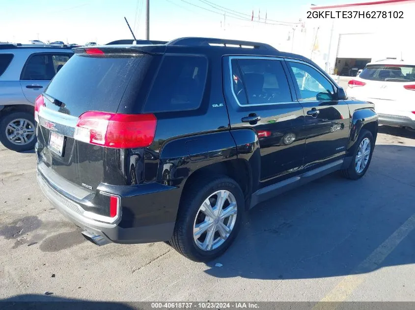 2017 GMC Terrain Sle-2 VIN: 2GKFLTE37H6278102 Lot: 40618737