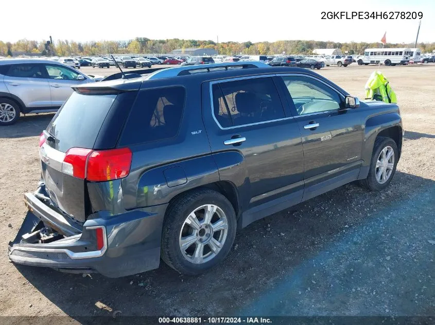 2GKFLPE34H6278209 2017 GMC Terrain Slt