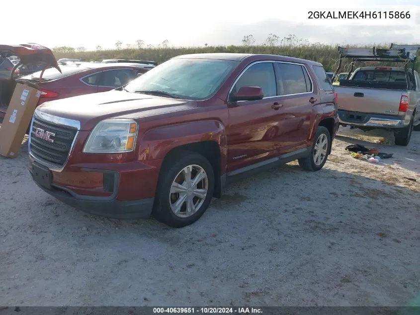 2GKALMEK4H6115866 2017 GMC Terrain Sle