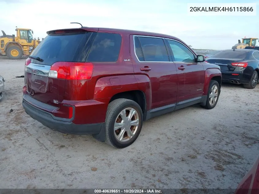 2GKALMEK4H6115866 2017 GMC Terrain Sle