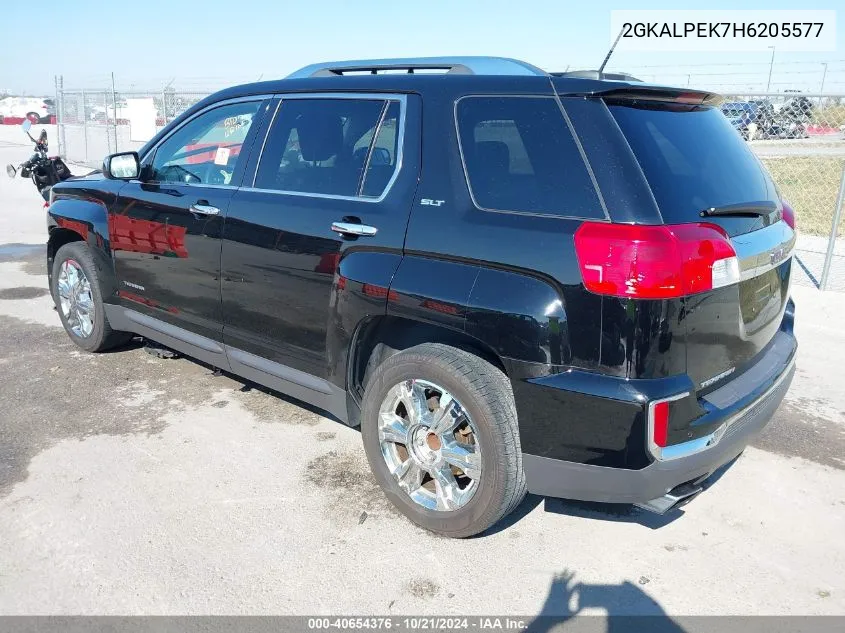 2017 GMC Terrain Slt VIN: 2GKALPEK7H6205577 Lot: 40654376