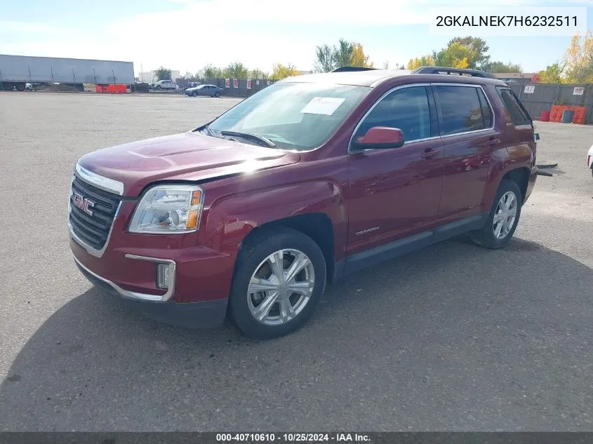 2017 GMC Terrain Sle-2 VIN: 2GKALNEK7H6232511 Lot: 40710610