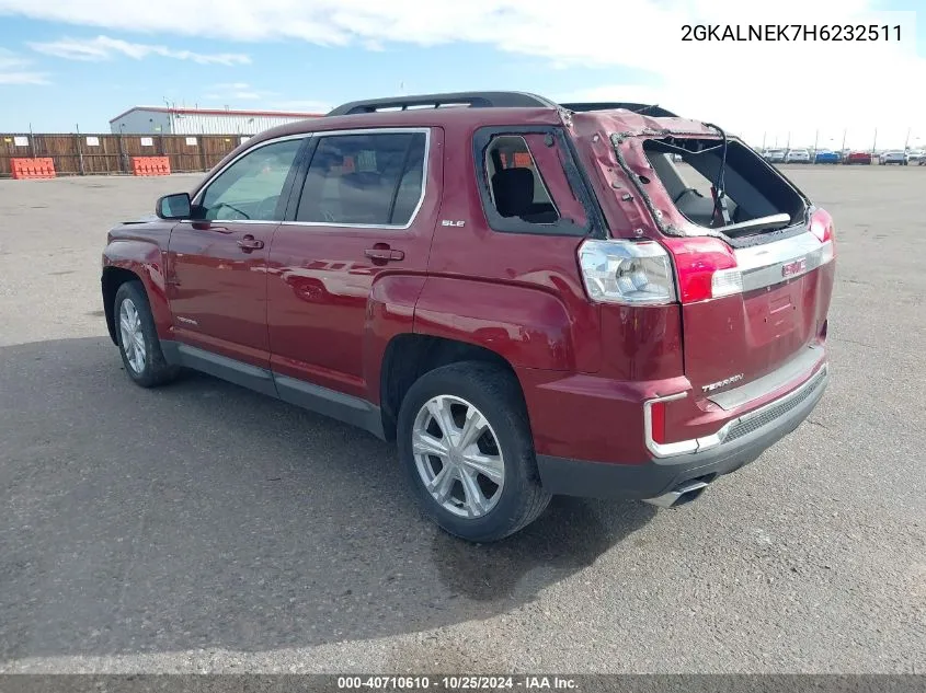 2017 GMC Terrain Sle-2 VIN: 2GKALNEK7H6232511 Lot: 40710610