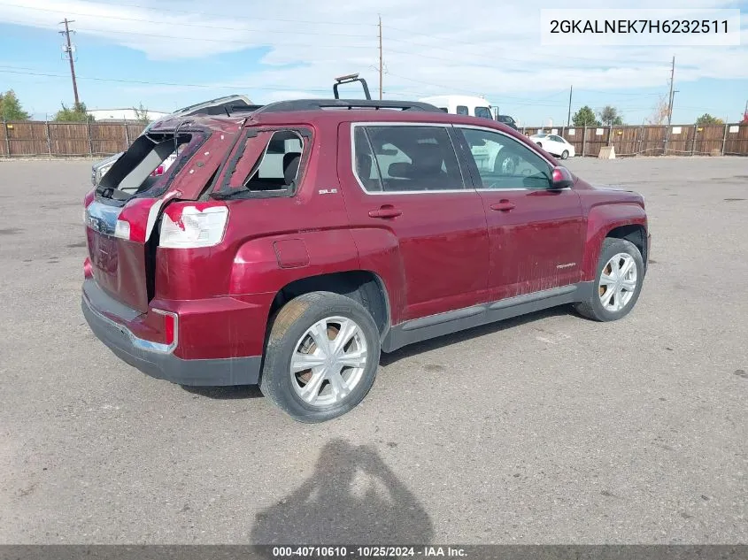 2017 GMC Terrain Sle-2 VIN: 2GKALNEK7H6232511 Lot: 40710610