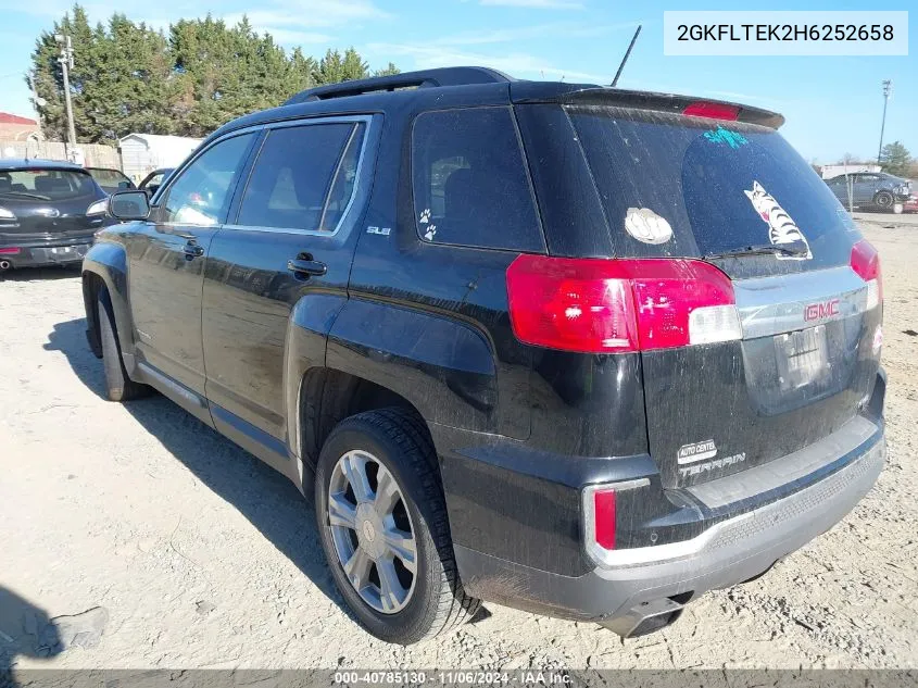 2017 GMC Terrain Sle-2 VIN: 2GKFLTEK2H6252658 Lot: 40785130