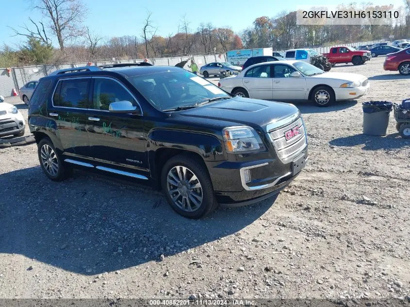 2GKFLVE31H6153110 2017 GMC Terrain Denali