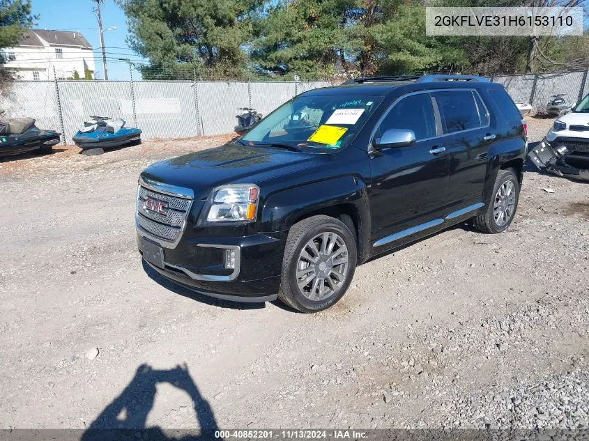 2GKFLVE31H6153110 2017 GMC Terrain Denali