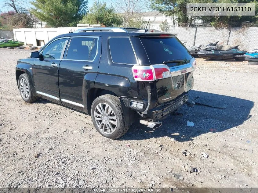 2GKFLVE31H6153110 2017 GMC Terrain Denali