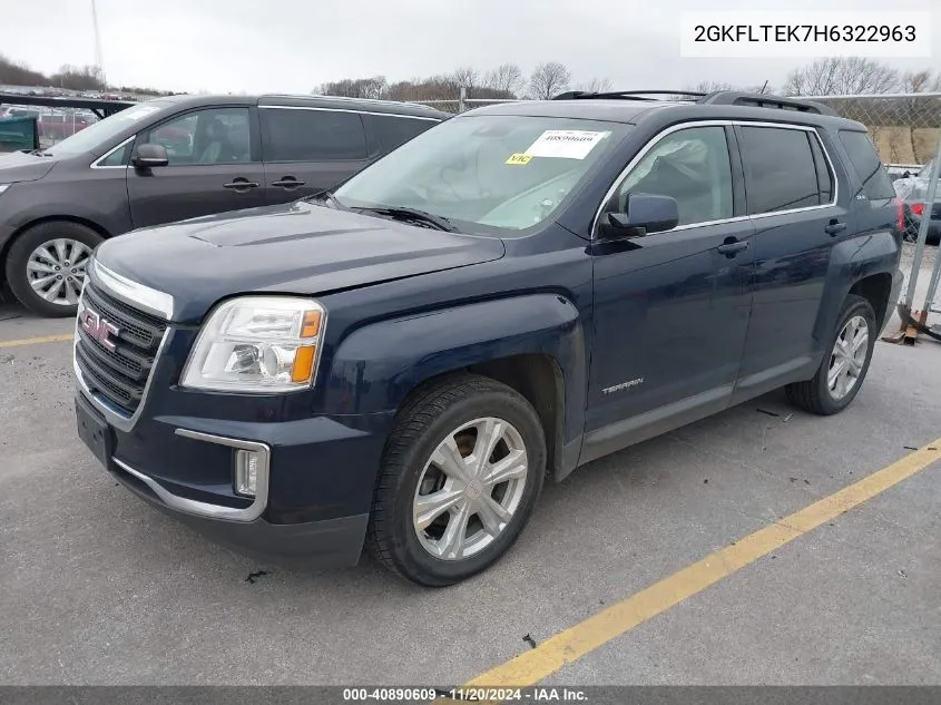 2017 GMC Terrain Sle-2 VIN: 2GKFLTEK7H6322963 Lot: 40890609