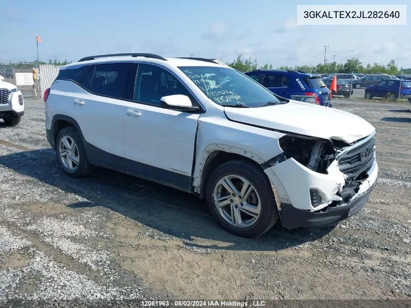 2018 GMC Terrain VIN: 3GKALTEX2JL282640 Lot: 12061963