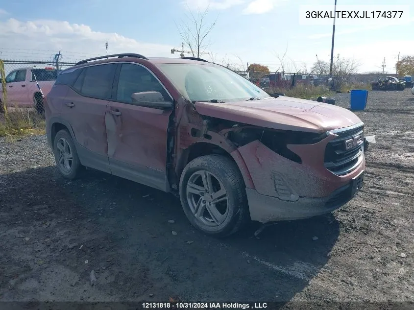 2018 GMC Terrain VIN: 3GKALTEXXJL174377 Lot: 12131818