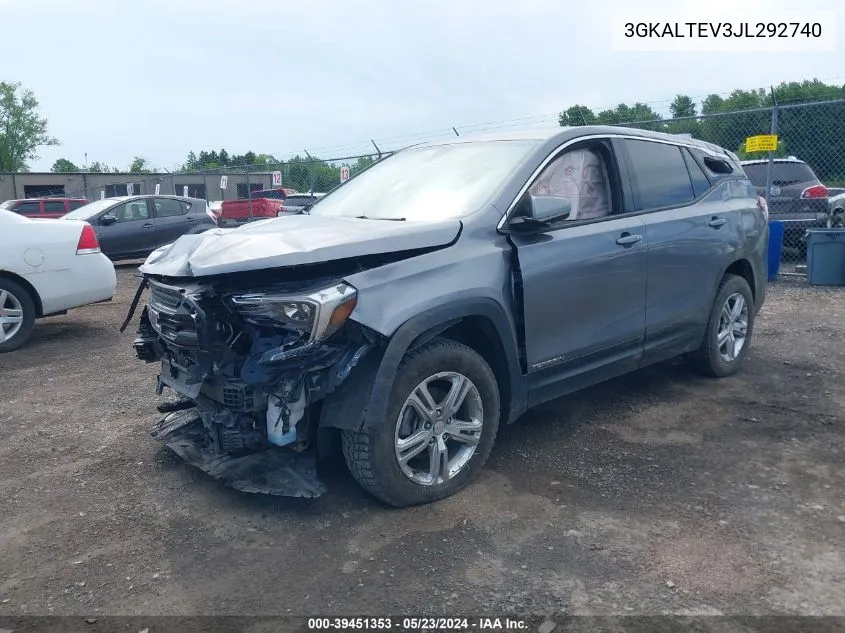 2018 GMC Terrain Sle VIN: 3GKALTEV3JL292740 Lot: 39451353